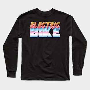 Electric Bike Classic Retro Long Sleeve T-Shirt